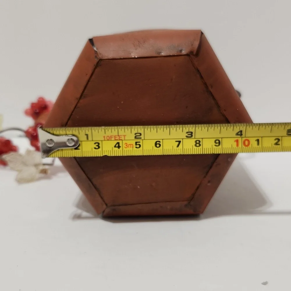 Vintage Rustic Tin Jack-o-Lantern Candle Tea Light Holder